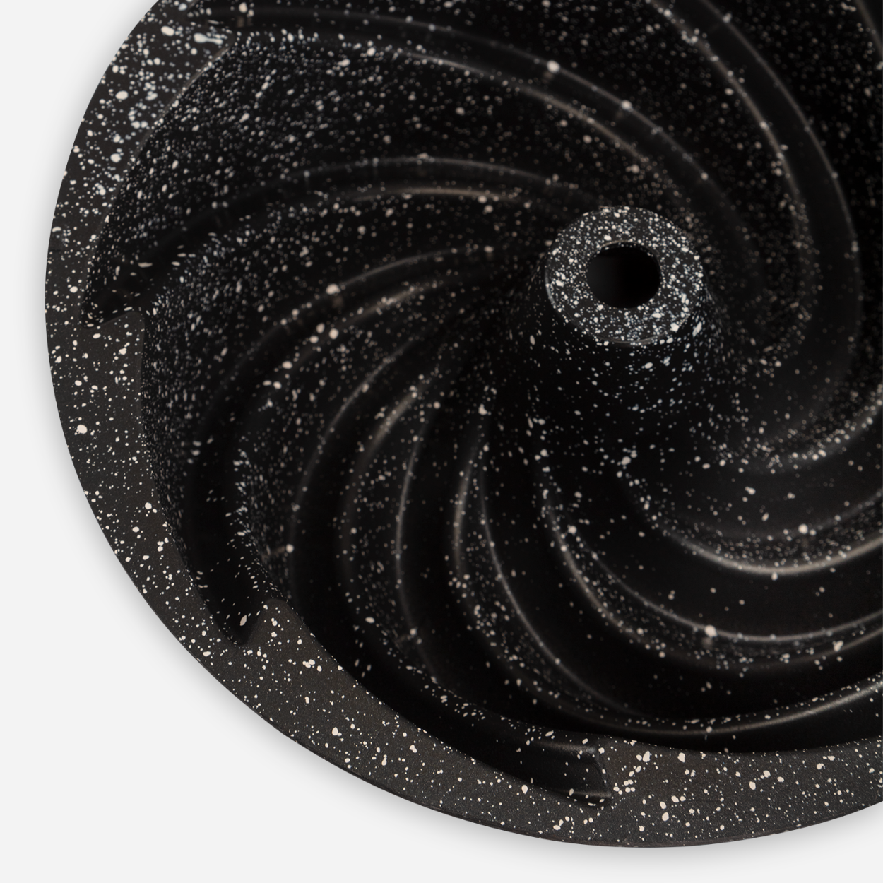 Rüzgar Gülü - Granit Döküm Kek Kalıbı - Siyah - 2