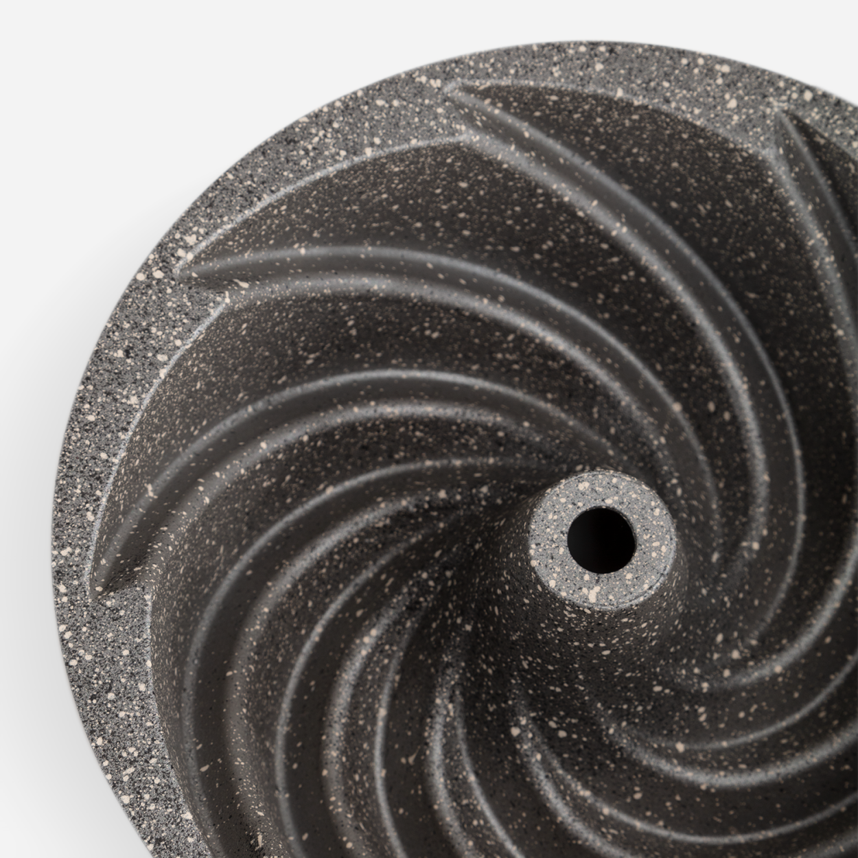 Rüzgar Gülü - Granit Döküm Kek Kalıbı - Gri - 2