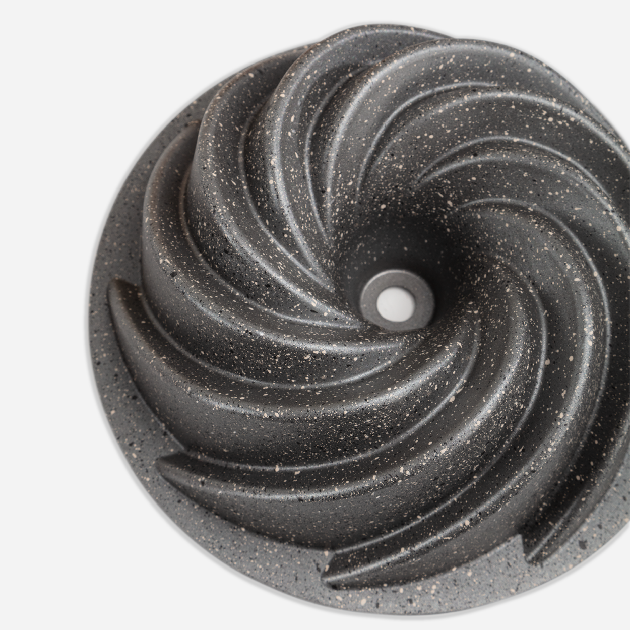 Rüzgar Gülü - Granit Döküm Kek Kalıbı - Gri - 3